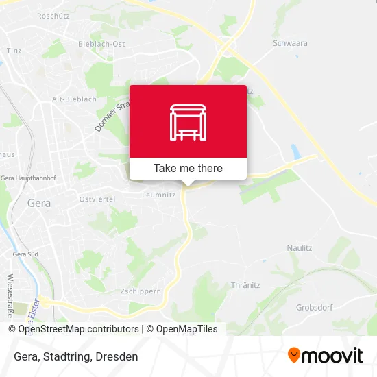 Карта Gera, Stadtring