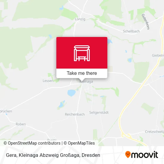Карта Gera, Kleinaga Abzweig Großaga
