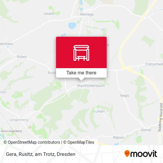 Карта Gera, Rusitz, am Trotz