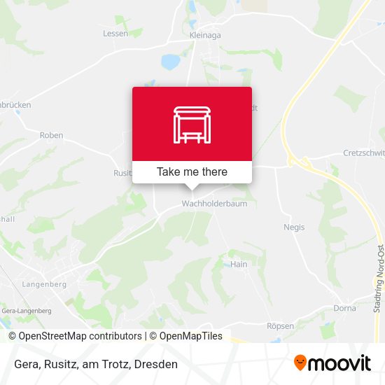Карта Gera, Rusitz, am Trotz
