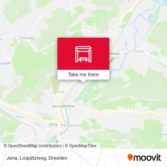 Jena, Loquitzweg map