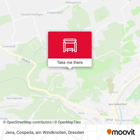 Карта Jena, Cospeda, am Windknollen