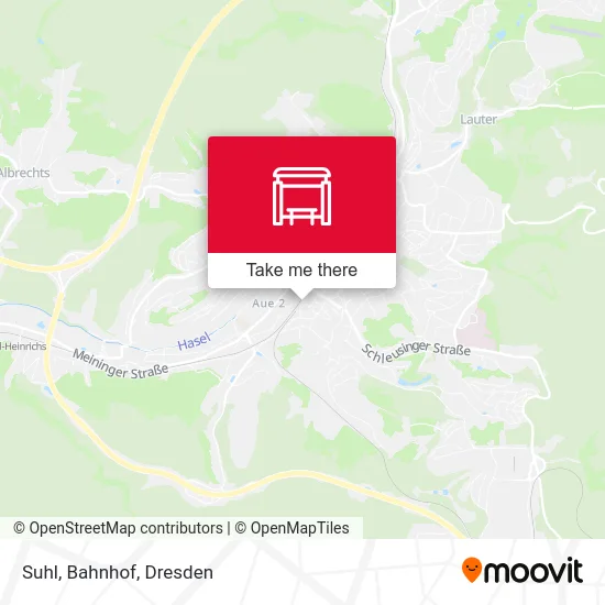 Карта Suhl, Bahnhof