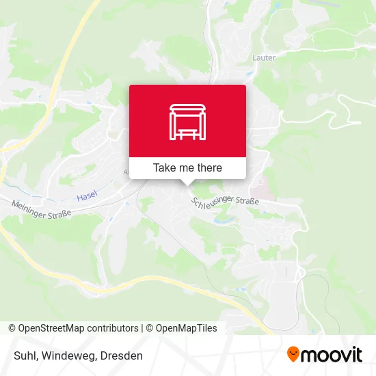 Карта Suhl, Windeweg