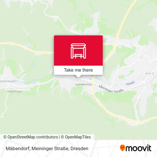 Карта Mäbendorf, Meininger Straße