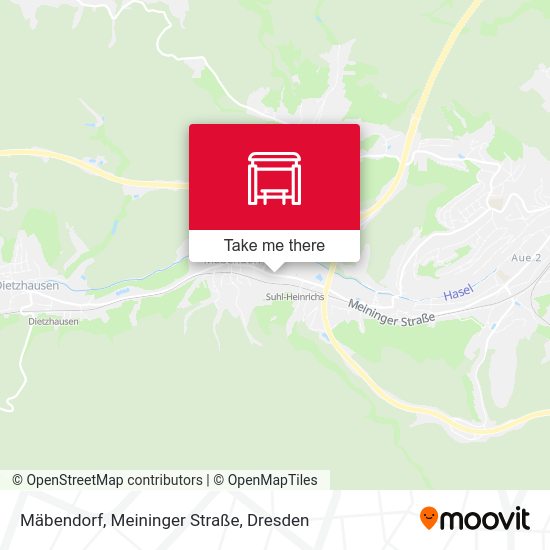 Карта Mäbendorf, Meininger Straße