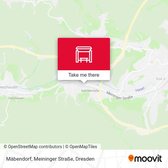 Карта Mäbendorf, Meininger Straße