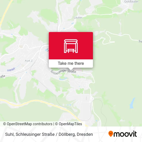 Карта Suhl, Schleusinger Straße / Döllberg