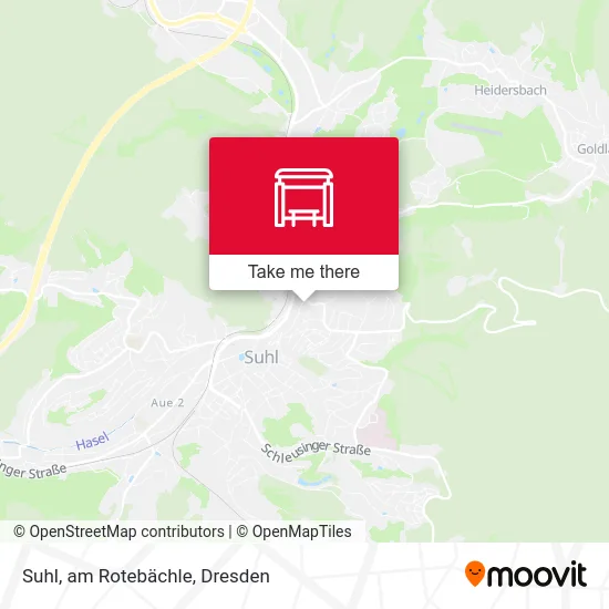 Карта Suhl, am Rotebächle