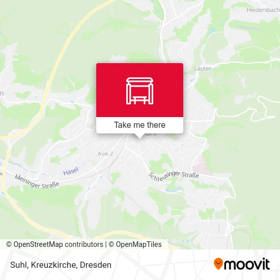 Карта Suhl, Kreuzkirche