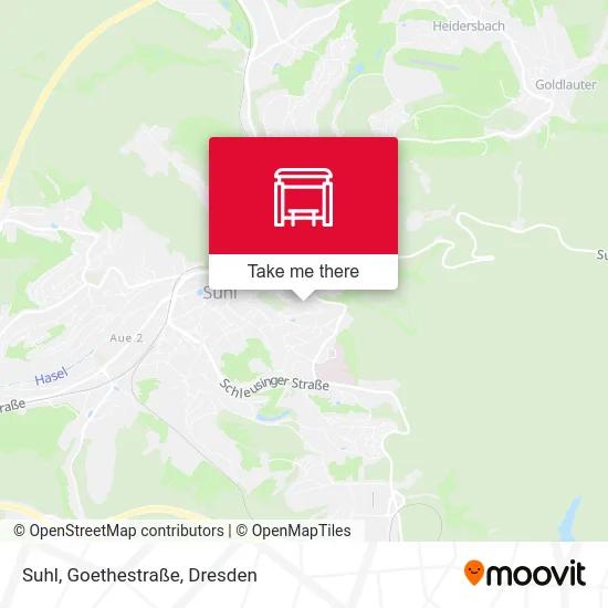 Карта Suhl, Goethestraße