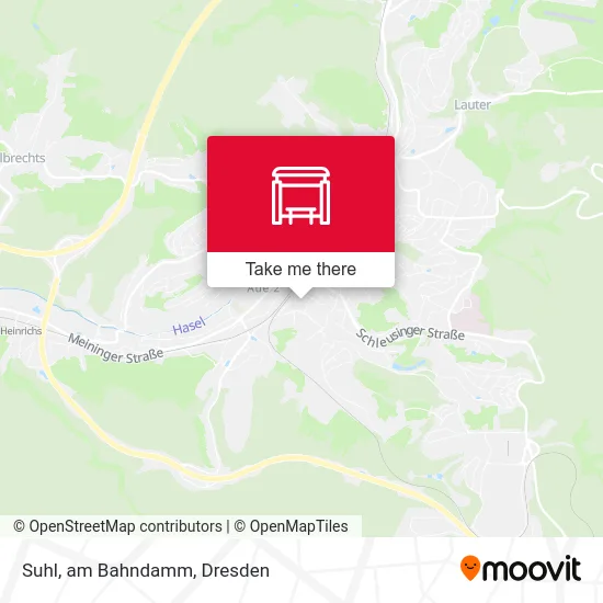 Карта Suhl, am Bahndamm