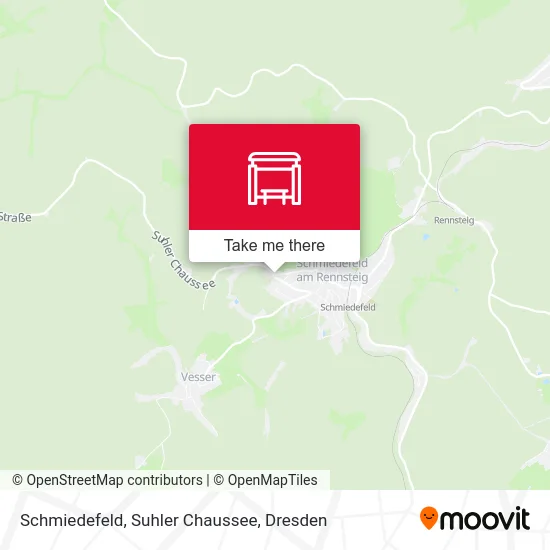 Schmiedefeld, Suhler Chaussee map