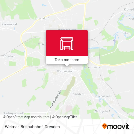 Карта Weimar, Busbahnhof