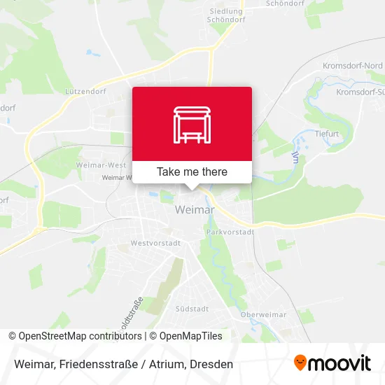 Карта Weimar, Friedensstraße / Atrium