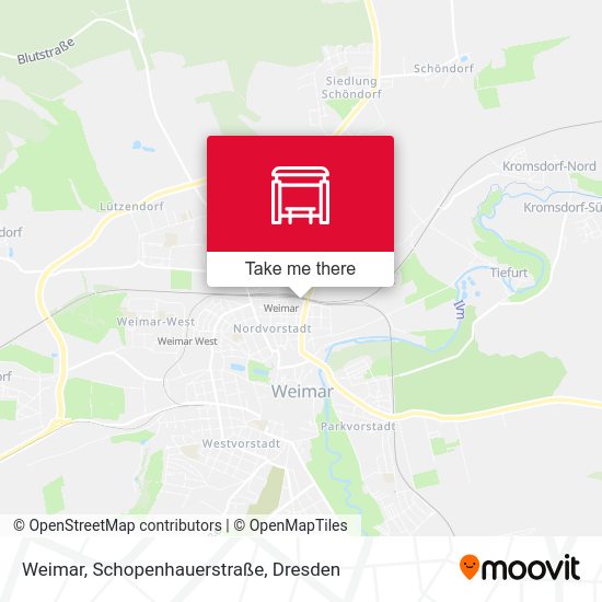 Карта Weimar, Schopenhauerstraße