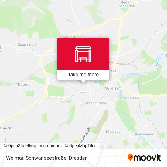 Карта Weimar, Schwanseestraße