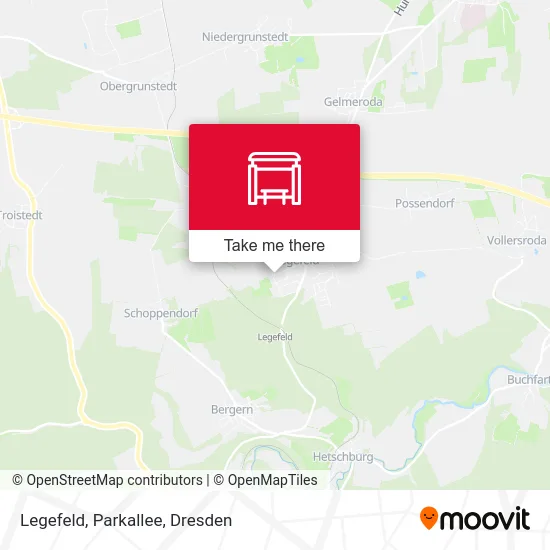 Карта Legefeld, Parkallee