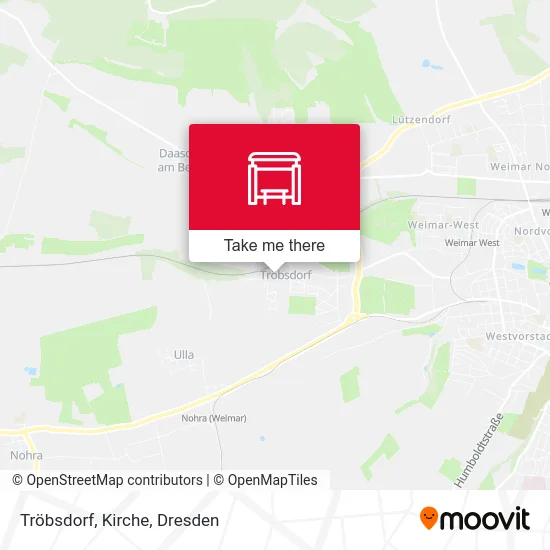 Карта Tröbsdorf, Kirche