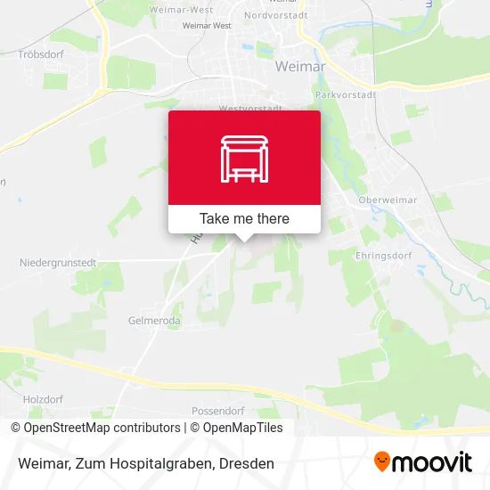 Карта Weimar, Zum Hospitalgraben