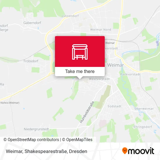 Карта Weimar, Shakespearestraße