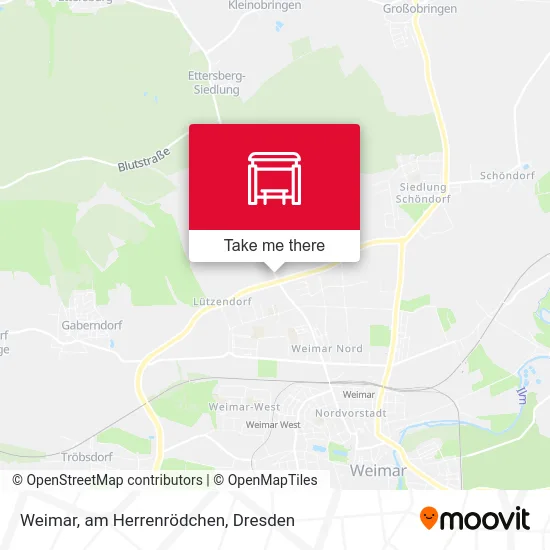 Карта Weimar, am Herrenrödchen