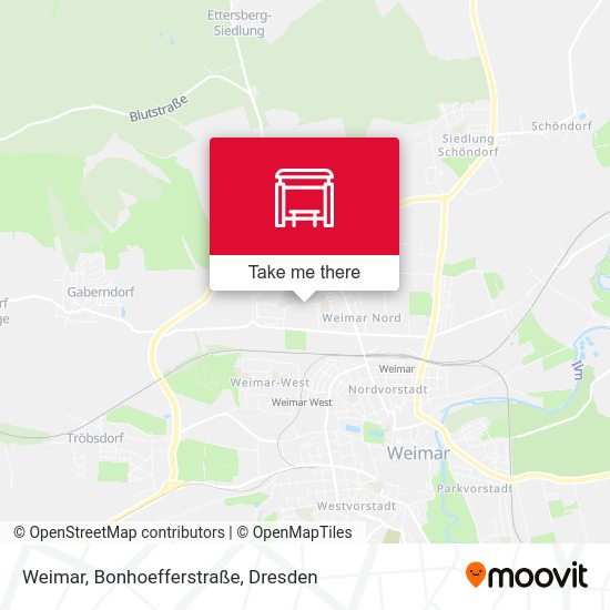 Карта Weimar, Bonhoefferstraße