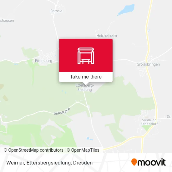 Карта Weimar, Ettersbergsiedlung