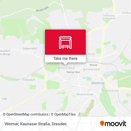 Карта Weimar, Kaunaser Straße