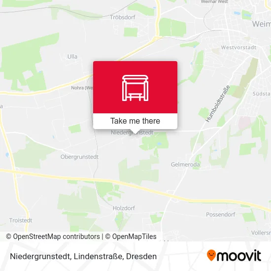 Карта Niedergrunstedt, Lindenstraße
