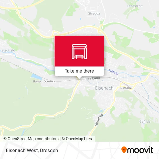 Карта Eisenach West