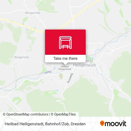 Карта Heilbad Heiligenstadt, Bahnhof / Zob