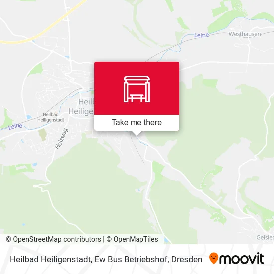 Карта Heilbad Heiligenstadt, Ew Bus Betriebshof