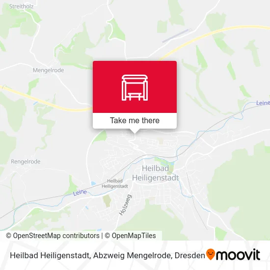Карта Heilbad Heiligenstadt, Abzweig Mengelrode