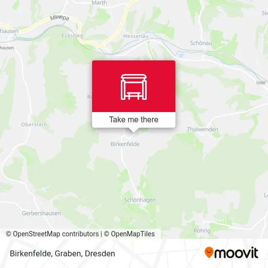 Карта Birkenfelde, Graben