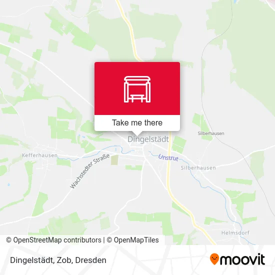Карта Dingelstädt, Zob