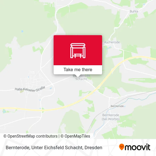 Карта Bernterode, Unter Eichsfeld Schacht