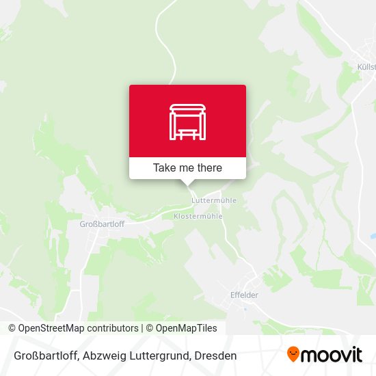 Карта Großbartloff, Abzweig Luttergrund
