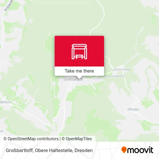 Карта Großbartloff, Obere Haltestelle