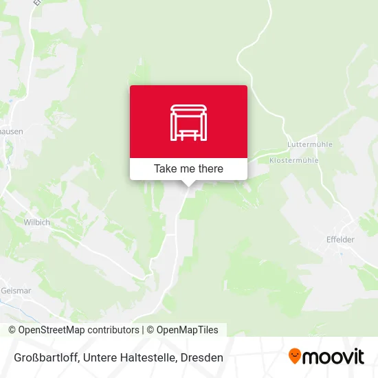 Карта Großbartloff, Untere Haltestelle