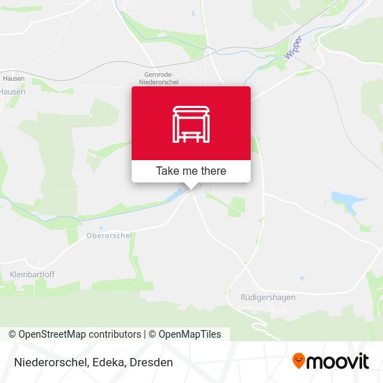 Карта Niederorschel, Edeka