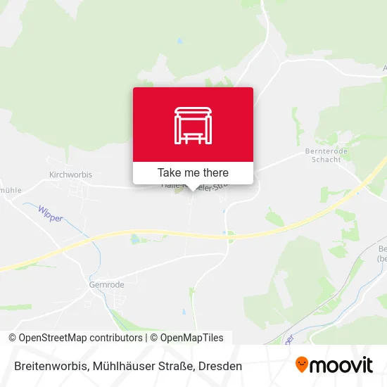 Карта Breitenworbis, Mühlhäuser Straße
