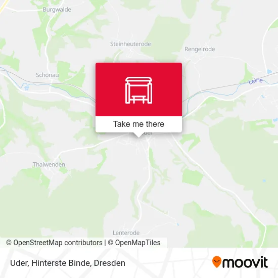 Карта Uder, Hinterste Binde