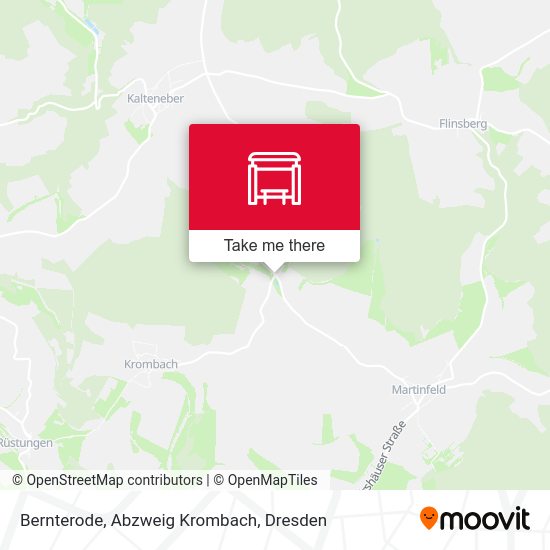 Карта Bernterode, Abzweig Krombach
