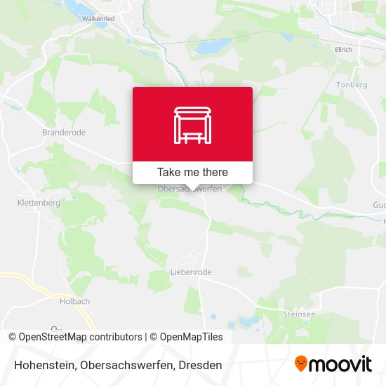 Карта Hohenstein, Obersachswerfen