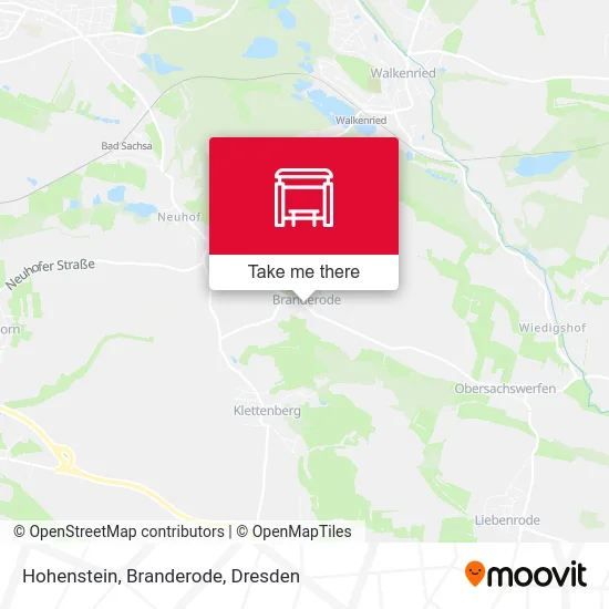 Карта Hohenstein, Branderode