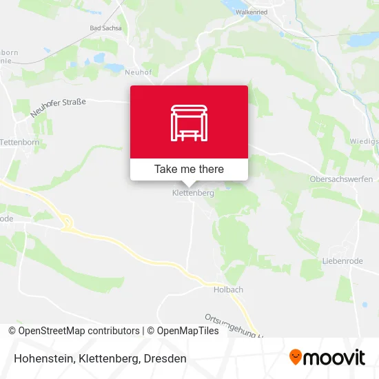 Карта Hohenstein, Klettenberg