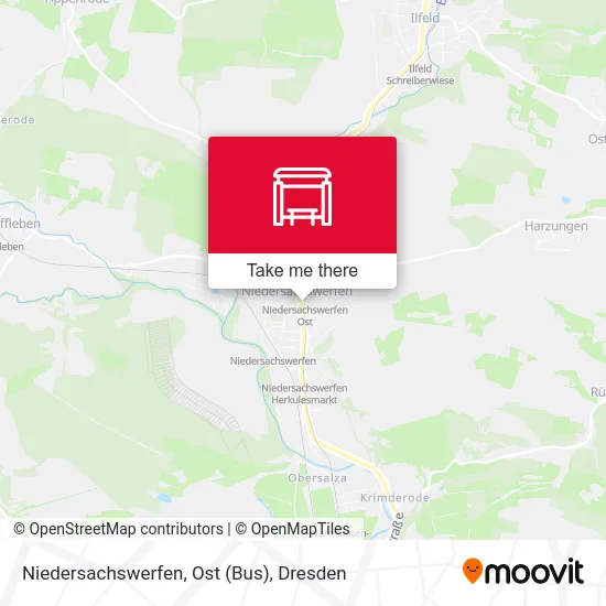 Карта Niedersachswerfen, Ost (Bus)