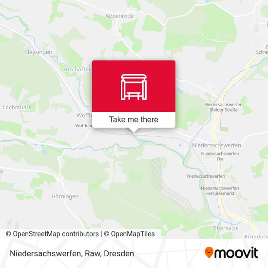 Карта Niedersachswerfen, Raw