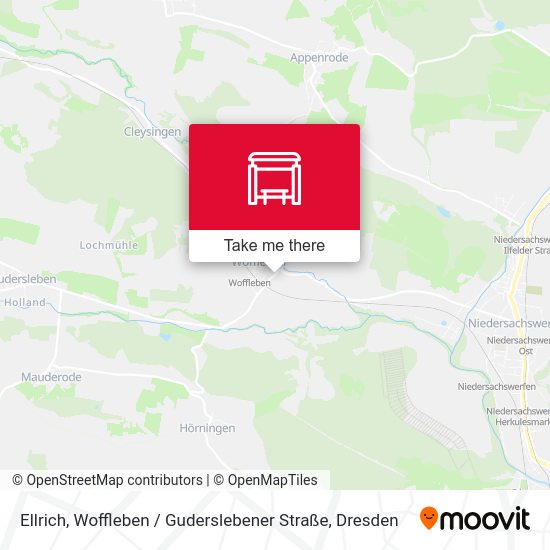 Карта Ellrich, Woffleben / Guderslebener Straße